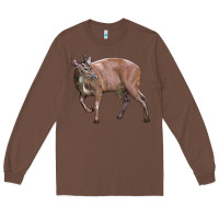 Chestnut Red Brocket Buck Deer Long Sleeve Tee - LillyAllenDesigns
