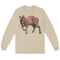 Mushroom Red Brocket Buck Deer Long Sleeve Tee - LillyAllenDesigns