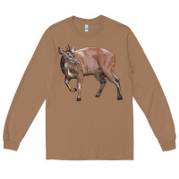 Toasted Coconut Red Brocket Buck Deer Long Sleeve Tee - LillyAllenDesigns