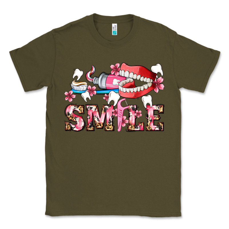 Smile With Teeth And Brush Classic Tee by AdoDesignShop | Teevron