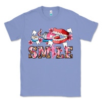 Colony Blue smile with teeth and brush Classic Tee - AdoDesignShop