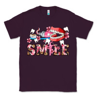 Plum smile with teeth and brush Classic Tee - AdoDesignShop