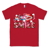 Red smile with teeth and brush Classic Tee - AdoDesignShop