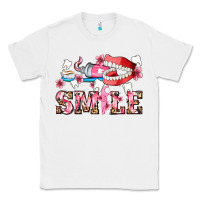 White smile with teeth and brush Classic Tee - AdoDesignShop