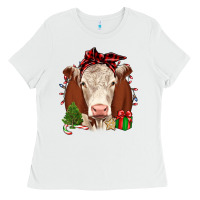 White Christmas Hereford Ladies Tee - JahusDesignShop