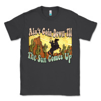 Smoke aint goin down til the sun comes up cowboy Classic Tee - NancyCooperArtShop