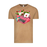 Vintage Camel pink typewriter and letters Vintage Tee - AdoDesignShop