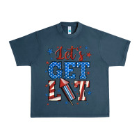 Midnight Navy let's get lit Urban Heavy Tee - BundleAndBundleShop