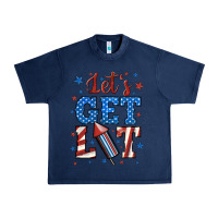 Navy let's get lit Urban Heavy Tee - BundleAndBundleShop