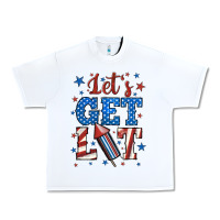 White let's get lit Urban Heavy Tee - BundleAndBundleShop