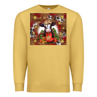 Antique Gold Christmas baby cow hot cocoa Premium Sweatshirt - Jasminsmagicworld