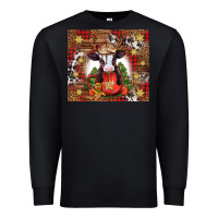 Black Christmas baby cow hot cocoa Premium Sweatshirt - Jasminsmagicworld
