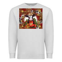 Dove Grey Christmas baby cow hot cocoa Premium Sweatshirt - Jasminsmagicworld
