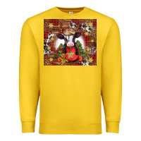 Lemon Christmas baby cow hot cocoa Premium Sweatshirt - Jasminsmagicworld
