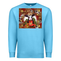 Ocean Blue Christmas baby cow hot cocoa Premium Sweatshirt - Jasminsmagicworld