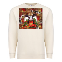 Sandshell Christmas baby cow hot cocoa Premium Sweatshirt - Jasminsmagicworld