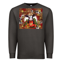 Smoke Christmas baby cow hot cocoa Premium Sweatshirt - Jasminsmagicworld