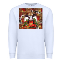 White Christmas baby cow hot cocoa Premium Sweatshirt - Jasminsmagicworld