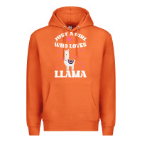 Carrot Llama Just A Girl Who Loves Llamas Premium Hoodie - Bettercallsaul