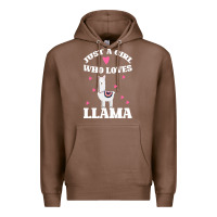 Chestnut Llama Just A Girl Who Loves Llamas Premium Hoodie - Bettercallsaul