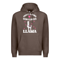 Coffee Llama Just A Girl Who Loves Llamas Premium Hoodie - Bettercallsaul
