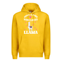 Lemon Llama Just A Girl Who Loves Llamas Premium Hoodie - Bettercallsaul