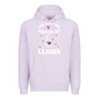 Lilac Llama Just A Girl Who Loves Llamas Premium Hoodie - Bettercallsaul
