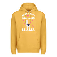 Mustard Llama Just A Girl Who Loves Llamas Premium Hoodie - Bettercallsaul