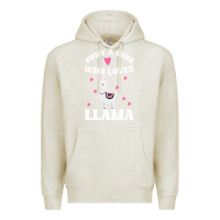 Oatmeal Heather Llama Just A Girl Who Loves Llamas Premium Hoodie - Bettercallsaul