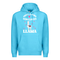 Ocean Blue Llama Just A Girl Who Loves Llamas Premium Hoodie - Bettercallsaul