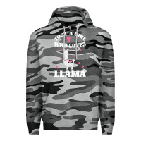 Slate Camo Llama Just A Girl Who Loves Llamas Premium Hoodie - Bettercallsaul