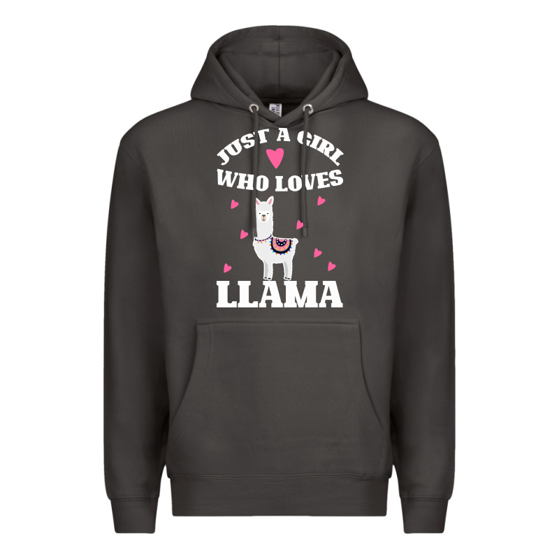 Llama Just A Girl Who Loves Llamas Premium Hoodie by Bettercallsaul | Teevron