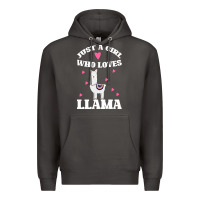 Smoke Llama Just A Girl Who Loves Llamas Premium Hoodie - Bettercallsaul