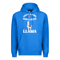 True Royal Llama Just A Girl Who Loves Llamas Premium Hoodie - Bettercallsaul