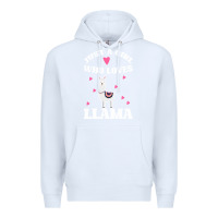 White Llama Just A Girl Who Loves Llamas Premium Hoodie - Bettercallsaul