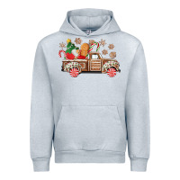 Heather Grey christmas gingerbread truck Urban Hoodie - CowGirlArtShop