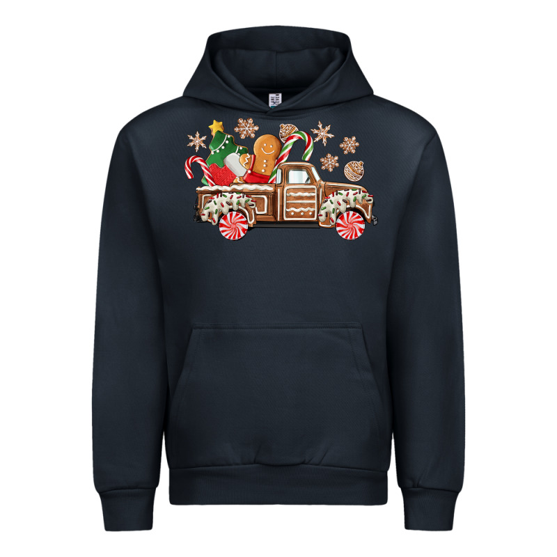 Christmas Gingerbread Truck Urban Hoodie by CowGirlArtShop | Teevron