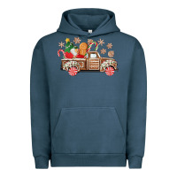 Pigment Midnight Navy christmas gingerbread truck Urban Hoodie - CowGirlArtShop