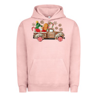 Pigment Salmon christmas gingerbread truck Urban Hoodie - CowGirlArtShop