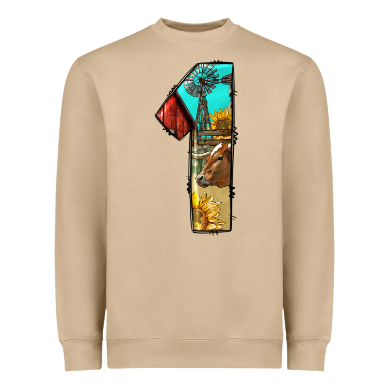 Farm Life Alphabet Numbers 1 Heavyweight Sweatshirt by BundleAndBundleShop | Teevron