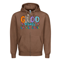 Chestnut good moms say bad words Zipper Hoodie - MaliasSmallBusiness