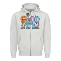 Dove Grey good moms say bad words Zipper Hoodie - MaliasSmallBusiness