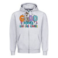 Heather Grey good moms say bad words Zipper Hoodie - MaliasSmallBusiness