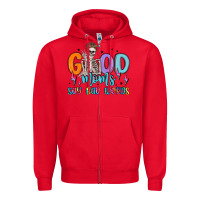 Red good moms say bad words Zipper Hoodie - MaliasSmallBusiness