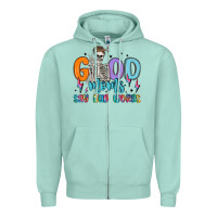 Seafoam good moms say bad words Zipper Hoodie - MaliasSmallBusiness