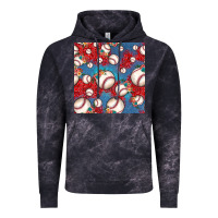 Cloud Black baseball paisley and jean pattern, baseball seamless pattern Vintage Hoodie - JahusDesignShop