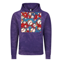 Cloud Purple baseball paisley and jean pattern, baseball seamless pattern Vintage Hoodie - JahusDesignShop