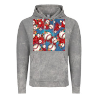Cloud Rock baseball paisley and jean pattern, baseball seamless pattern Vintage Hoodie - JahusDesignShop