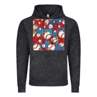 Vintage Black baseball paisley and jean pattern, baseball seamless pattern Vintage Hoodie - JahusDesignShop