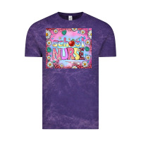 Cloud Purple school nurse tumbler Vintage Tee - BundleAndBundleShop